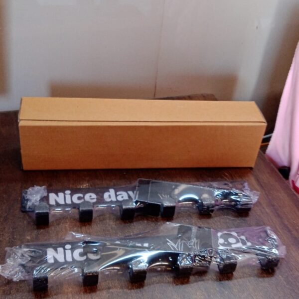 Heavy-Duty Carbon Steel Door Hook Hanger Rack (2 pc / 6 Hook / Black)