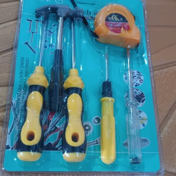 6 in 1 Hand Tool Kit Repair Home Screwdrivers Tool Kit with Tools Including Daily