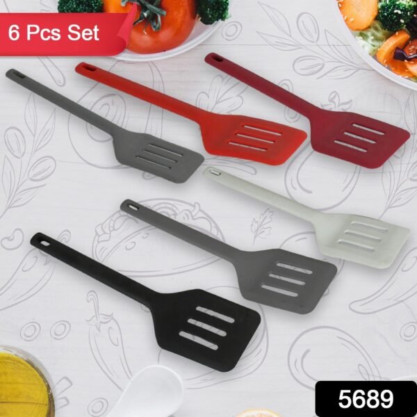 a5d1112e-7bc9-43a3-8323-2cecf08c6847_001344e0-0397-43ed-bd4f-34f19d9f8df6.jpg Multipurpose Silicone Spoon, Silicone Basting Spoon Non-Stick Kitchen Utensils Household Gadgets Heat-Resistant Non Stick Spoons Kitchen Cookware Items For Cooking and Baking (6 Pcs Set)