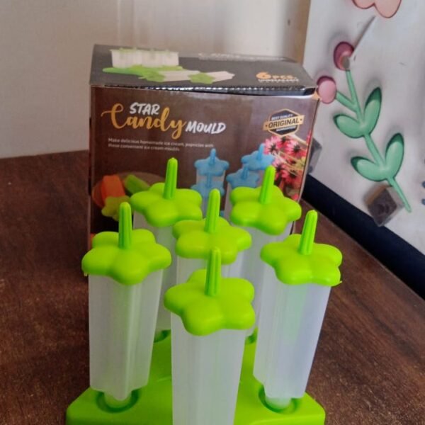 Plastic Ice Cream Molds with Lid (1 Set / 6 Pc)