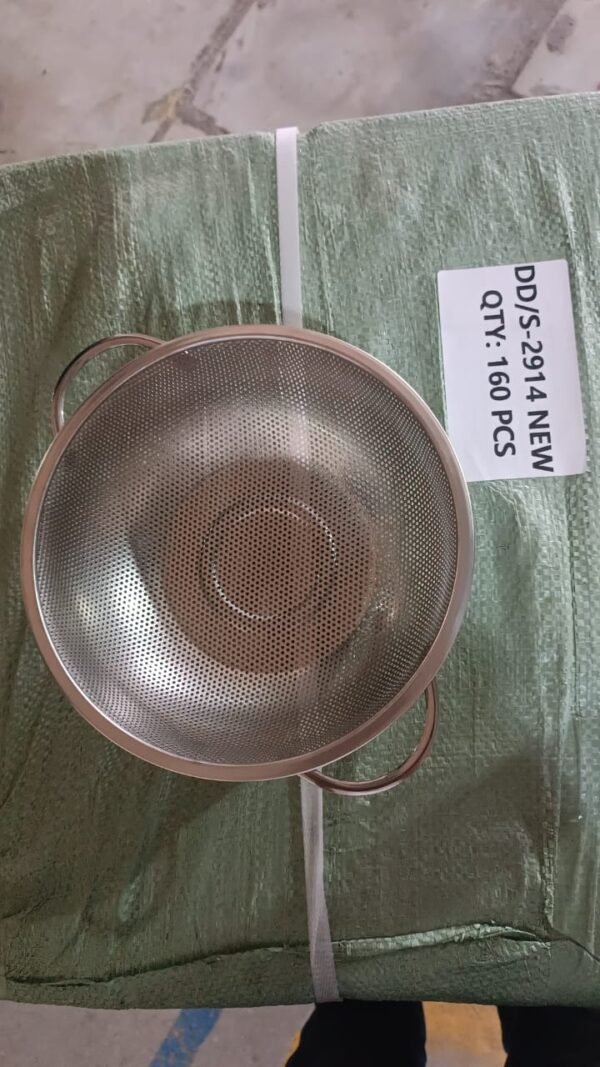 Stainless Steel Rice Vegetables Washing Bowl Strainer Collapsible Strainer.