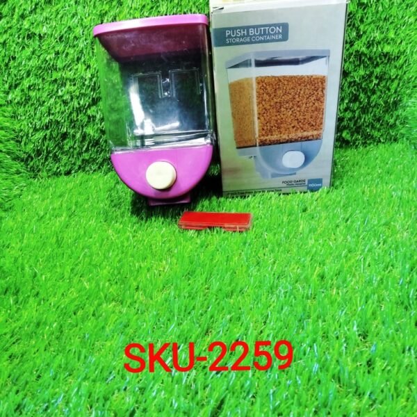 a6d4bfb1-9dc1-4b98-8a92-8a3c74fb2a40.jpg Wall Mounted Cornflakes Pulses Beans Oatmeal Namkeen Dry Food Storage Box1100 ML