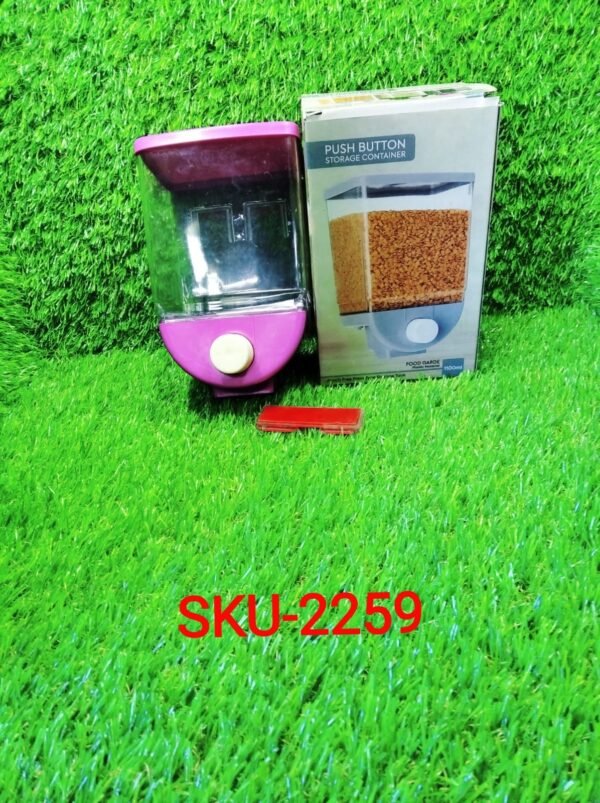 a6d4bfb1-9dc1-4b98-8a92-8a3c74fb2a40.jpg Wall Mounted Cornflakes Pulses Beans Oatmeal Namkeen Dry Food Storage Box1100 ML