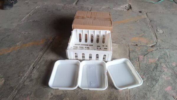 Plastic 3 Layer Wall-Mounted Food Organizer Rack (1 Set)