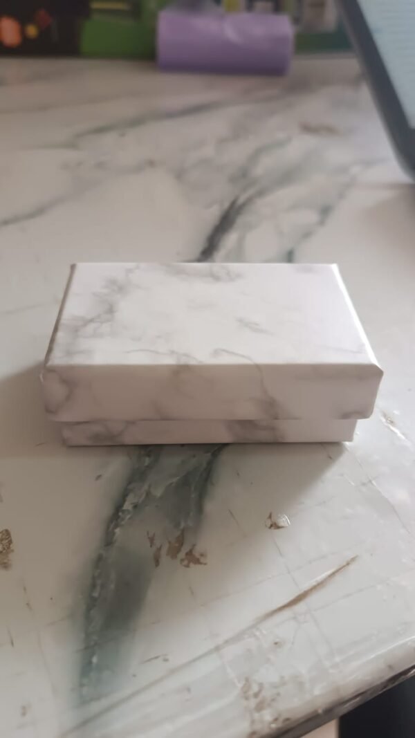 Marble Finish Empty Gift Box 8x5 cm (1 Pc)