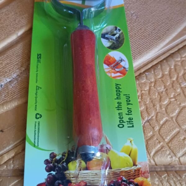 Vegetable and Fruit Peeler with Wooden Handle (1 Pc)