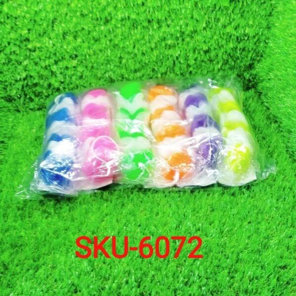 Hanging Small Loofah Sponge Poufs – Body Scrubbers for Bath & Shower (Pack of 6)