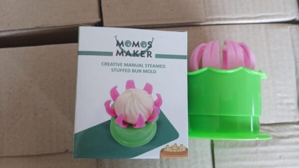 Momos Maker Plastic Mold with Filling Spoon Steamed Bun Dumpling Maker Cooking Tool