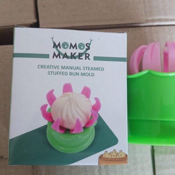 Momos Maker Plastic Mold with Filling Spoon Steamed Bun Dumpling Maker Cooking Tool