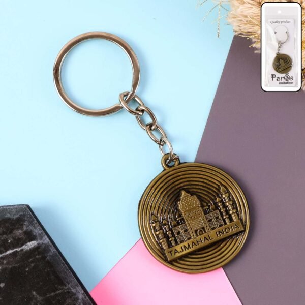 Premium Taj Mahal India Souvenir Keychain  (1 Pc)
