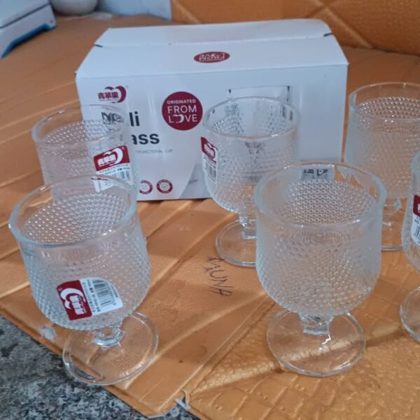 Juice water Glass Tumbler, Water glass (Set of 6 pcs / 185 ML)