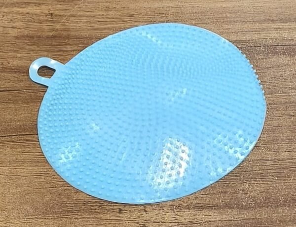 a9662131-9056-4c55-8d05-5885d1cd3944.jpg Sky Blue Silicone Dish Scrubber Sponge Mildew Free, Non Stick, Heat Resistant