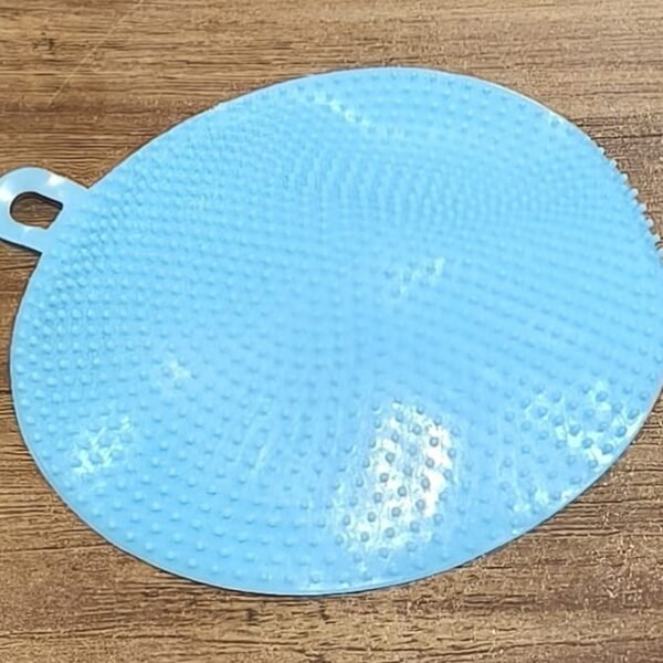 a9662131-9056-4c55-8d05-5885d1cd3944.jpg Sky Blue Silicone Dish Scrubber Sponge Mildew Free, Non Stick, Heat Resistant
