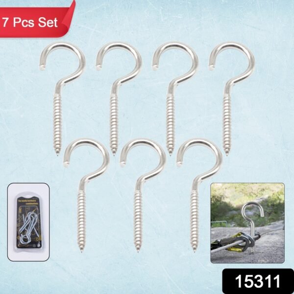 a99256be-bb61-4426-b4fa-a0665f332b87.jpg Eye Hooks Screw in Heavy Duty, Stainless Steel Eye Bolts Screw (7 Pc Set)