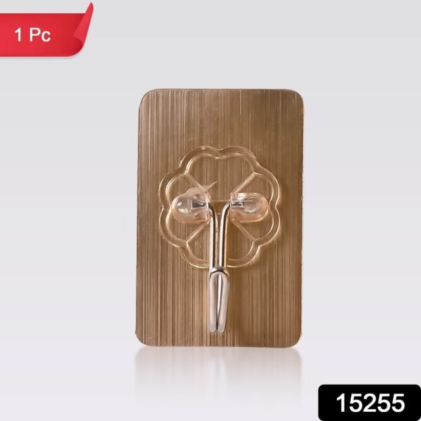 Plastic Adhesive Sticky Waterproof and Oil Proof, Wall Hook (5.5×3.5 Cm)