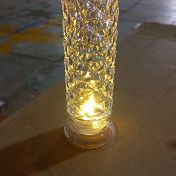 Rose Candles for Home Decoration, Crystal Candle Lights, Diwali