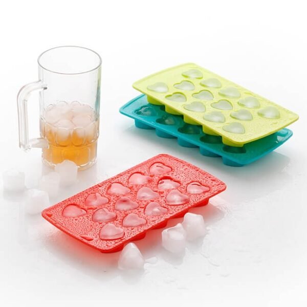 aa8e03a1-1d7e-4bb5-9b24-96a47b87ca7a.jpg Heart Shape Ice Cube & Candy Tray – 14 Cavities (Multicolor)