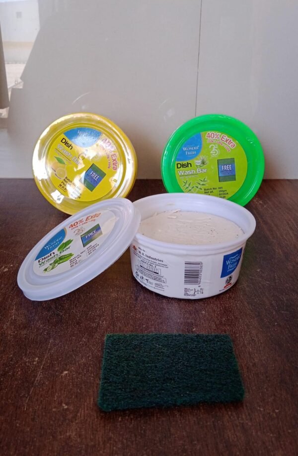 Fresh Mix Flavor Dishwash Bar with Super Scrubber Dishwashing Solution 350 gm