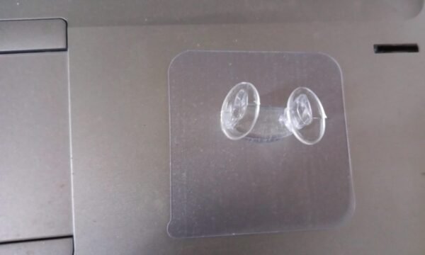 Transparent Self-Adhesive Wall Hook Waterproof & Oil-Proof Strong Holder (1 Pc)