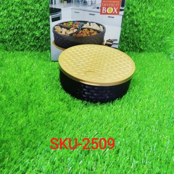 Round Plastic Masala Spice Box