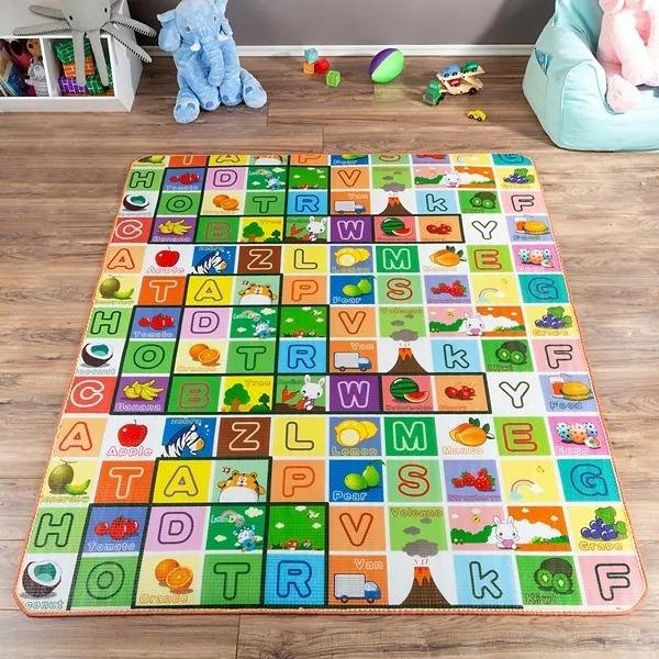 Waterproof Single-Side Baby Play & Crawl Floor Mat for Kids (180 × 115)