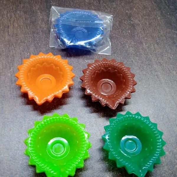 Silicone Diya Diwali Attractive Design Colourful Diya Combo, (Mix Design /1 Pc)