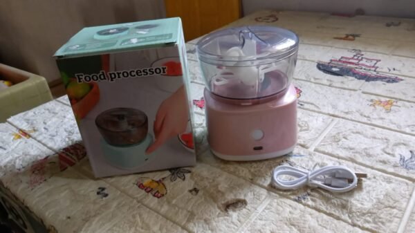 ae06742a-cfd1-4e6c-a561-bc8851b4da7f.jpg Portable Mini Food Processor Chopper Electric Veggie Chopper 3 Blades With Charching Cable Type C, Vegetable Chopper, Garlic Chopper Food Grinder for Chopping Ginger, Pepper Chili, Onion, Fruit, Meat