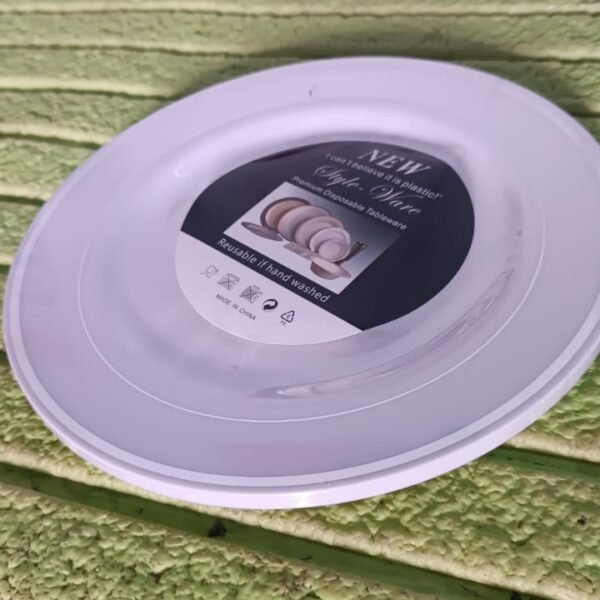 ae5c994b-6387-4eaf-8d09-e1613724216a.jpg Round Plastic Dinner Plates Wedding Birthday Party Tableware Supplies (6 Pcs Set)