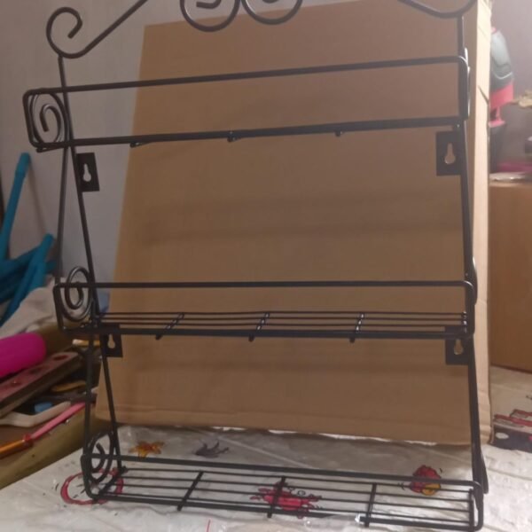 aed9c796-04df-4d3e-8e36-3b36eaab92ac_e060d990-5b6b-4983-aa4a-77f26e1a8fb1.jpg Big Wall Mounted Iron Wall Shelf with 3 Storage Racks for Kitchen