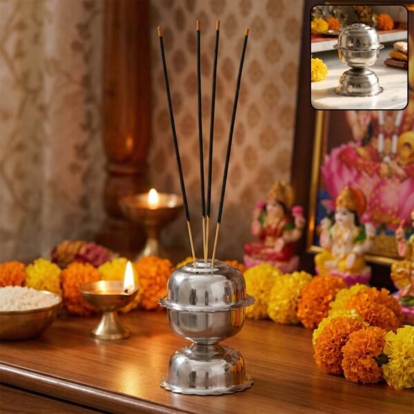 agarbattiHolder-WOSKU-01.jpg Stainless Steel Jasmine Agarbatti Stand (1 Pc)