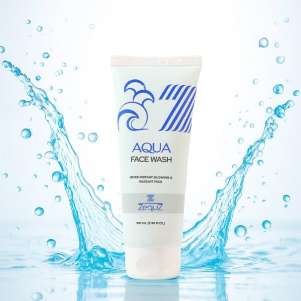 aquafacewash-WOSKU-01_934f9841-25d2-4758-9538-33e9a69f304e.jpg Zequz Aqua Face Wash - (1 Pc / 100ML)