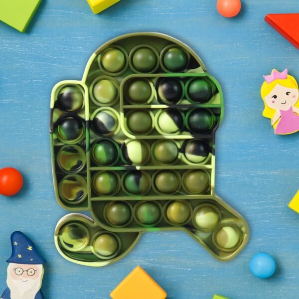 Premium Cartoon Shape Silicone Pop It Fidget Toy (1 Pc)