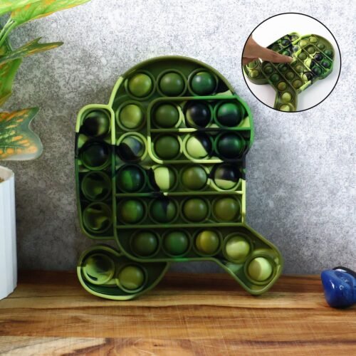 Premium Cartoon Shape Silicone Pop It Fidget Toy (1 Pc)