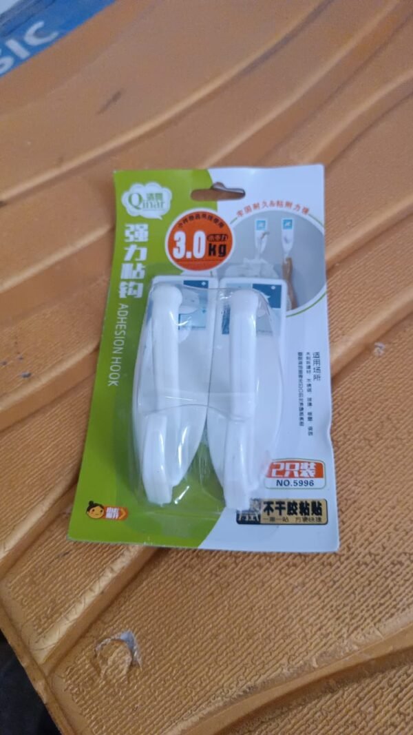 Multipurpose Wall Hooks: Strong & Self-Adhesive for Bathroom, Kitchen (Mix Desingn)