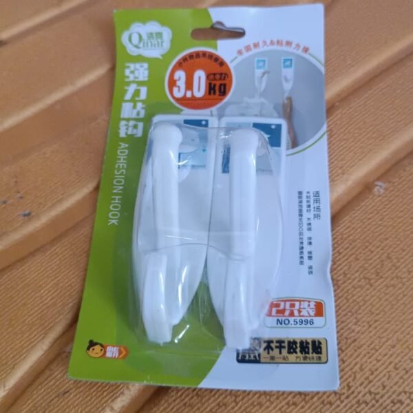 Multipurpose Wall Hooks: Strong & Self-Adhesive for Bathroom, Kitchen (Mix Desingn)