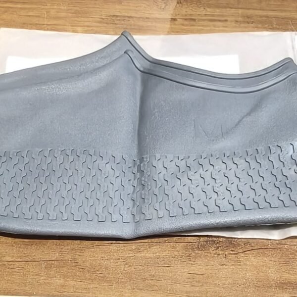 Grey Non-Slip Silicone Rain Reusable Anti skid Waterproof Fordable Boot (1 Pair)