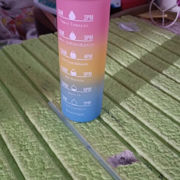 b1f456b5-c453-445c-b0f9-edea707be6da.jpg Plastic Colorful Motivational Water Bottle with Straw (750 ML)