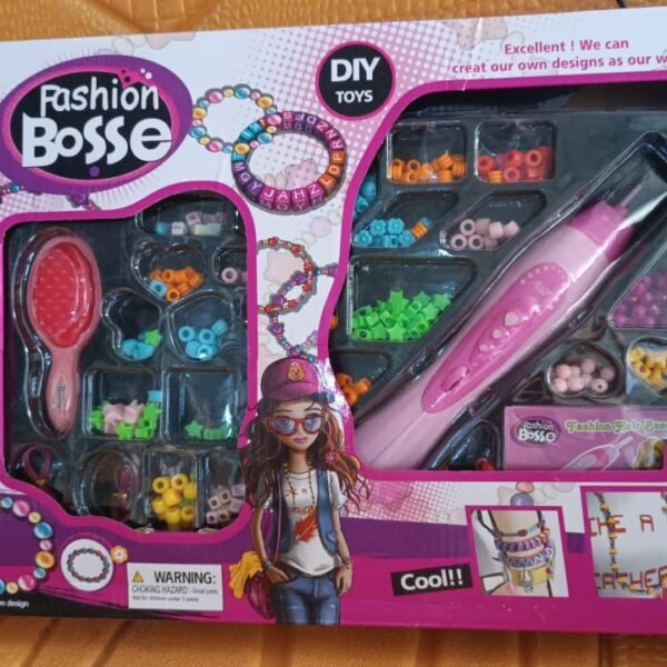 Hair Styling Clasp Clips Twisting Stringing Beads Kit for Girls, Portable Hair Braider Machine,Hairstyle Braid Kit DIY Hair Styling Tool with Comb, Rubber, Button Beads and Beads (85 Pcs Set), Hair accessories