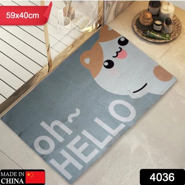 Square Bathroom mat Water Door Mat   for Home, Kitchen (59x40) (Mix Design)