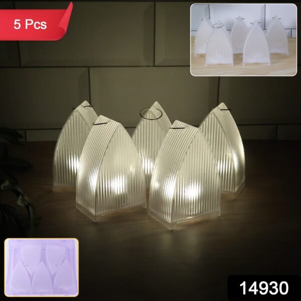 b2c2ad68-1ea3-4dc2-8bdf-3a68eb219398.jpg LED Flameless Decorative Lantern Lights - (5 Pc / Set)