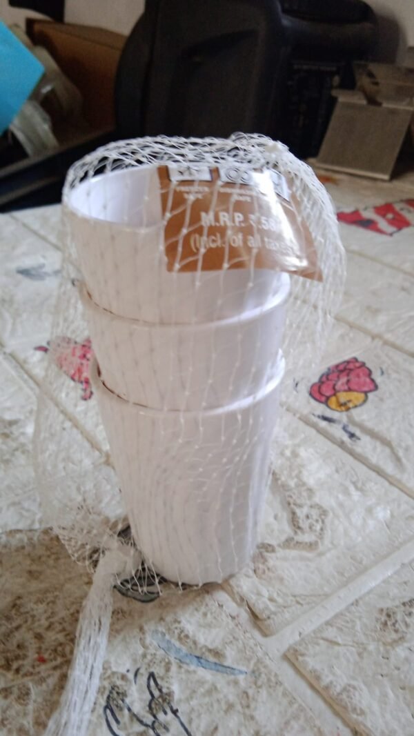 Small Plastic Coffee / Tea Cups Reusable Plastic Cup Mug(3 Pcs Set)