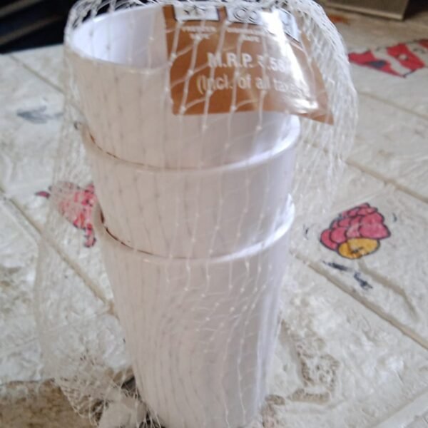 Small Plastic Coffee / Tea Cups Reusable Plastic Cup Mug(3 Pcs Set)