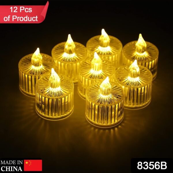 b3fe2fd0-0da2-4ccb-953b-ef96c04bb841.jpg Flameless Acrylic LED Tealight Candles for Festival Decor (12 Pc)