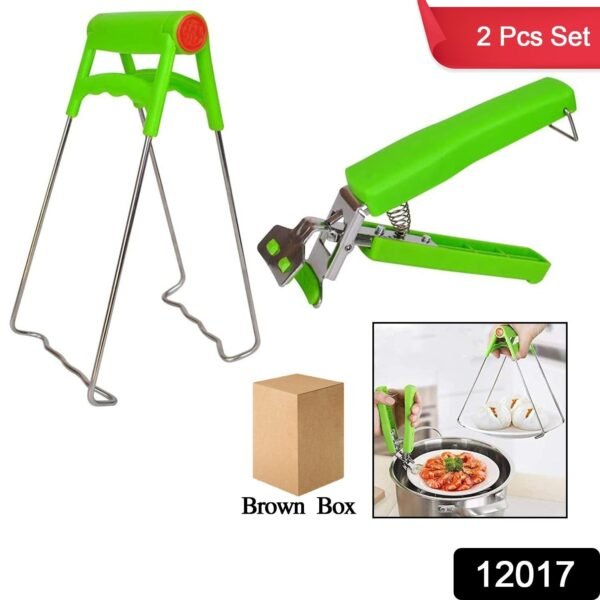 b42dd68d-70df-4f2d-a595-30761915599b.jpg Kitchen Hot Plate Gripper, Stainless Steel Bowl Clip (2 Pcs Set)