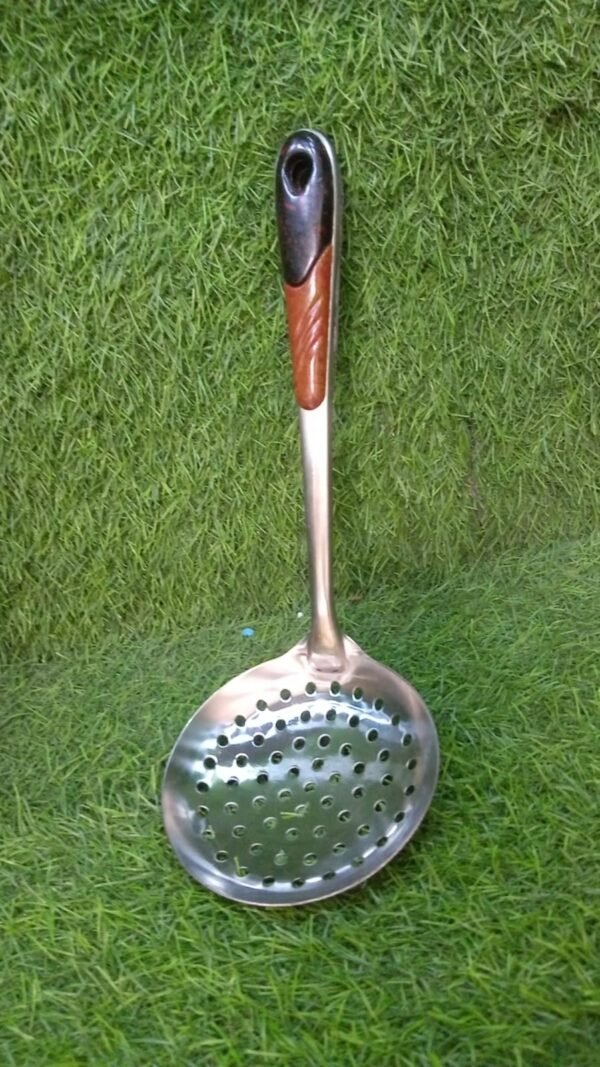 Stainless Steel Slotted Skimmer – Heat-Resistant Spoon for Cooking