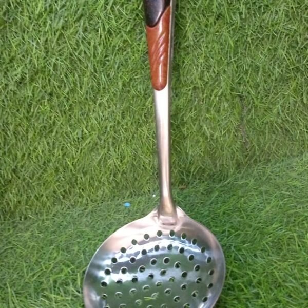 Stainless Steel Slotted Skimmer – Heat-Resistant Spoon for Cooking