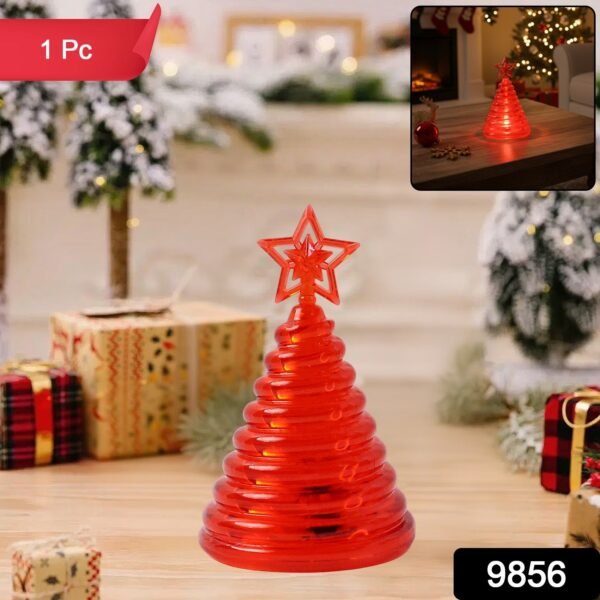 Premium LED Glowing Spiral Christmas Tree Night Lamp (1 Pc)