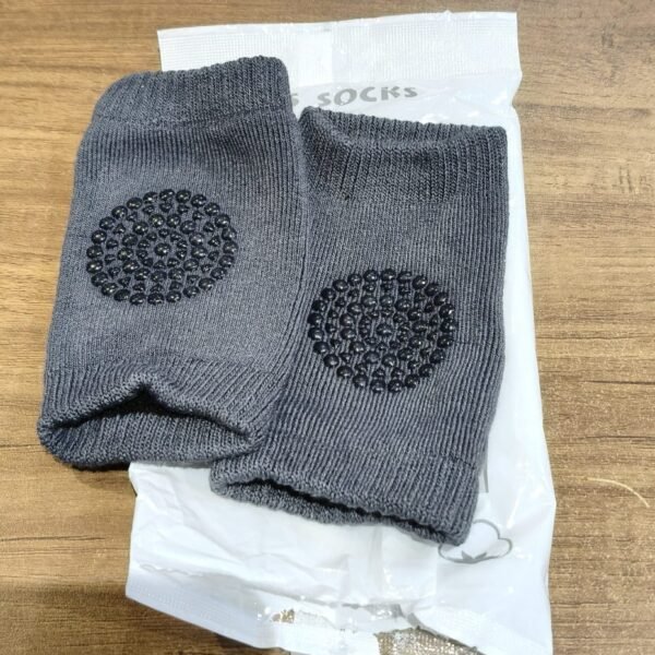 Dark Grey Toddler Wool Knit Leg Warmer (Knee Guard)