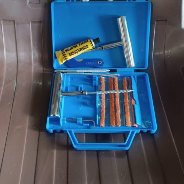 Portable Tire Repair Kit Tyre Repairing Tool Set with Box (13 Pcs Set)