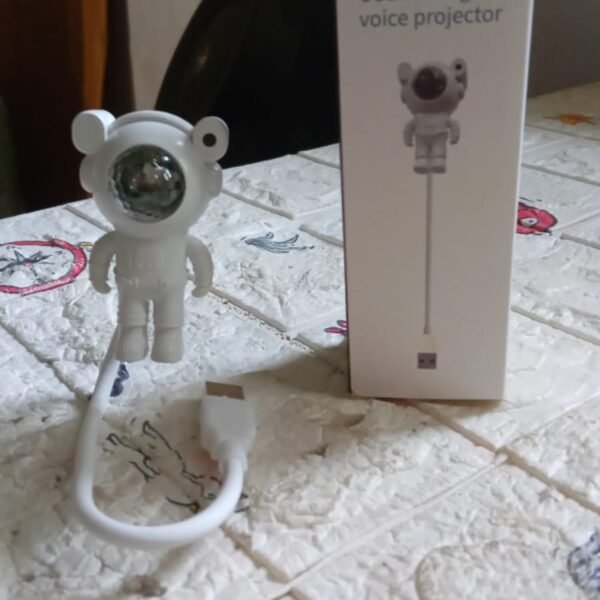 USB Intelligent Voice Projector Astro Night Light  Projector, Galaxy Light Star Projector, Cartoon Light, LED Light, Desk Lamp, Mini Night Light, Cartoon Reading Lamp, USB Port for Kids Room Adults Bedroom Party Gaming Room